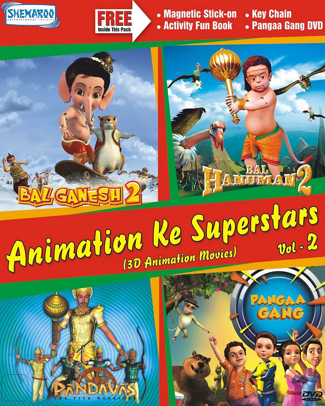 animation-ke-superstars-vol2-3d-movies-bal-ganesh-2-bal-hanuman-2-pangaa-gang-pandavas